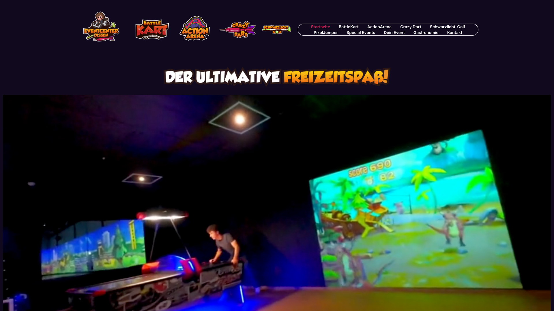 Website Eventcenter Dissen – Referenz Webdesign Eggert Media