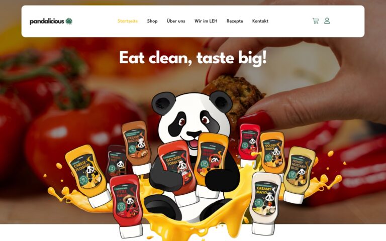 Website Pandalicious – Referenz Webdesign Eggert Media
