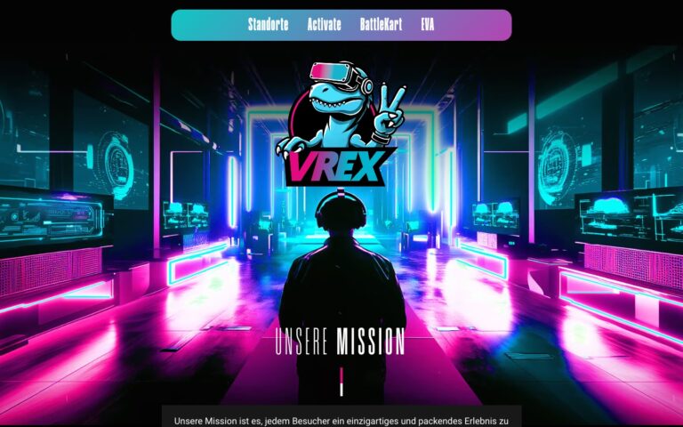 Website erstellen lassen – Referenz VREX Entertainment