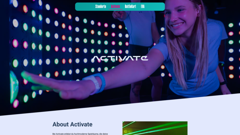 Website von VREX Entertainment auf Smartphone und Desktop
